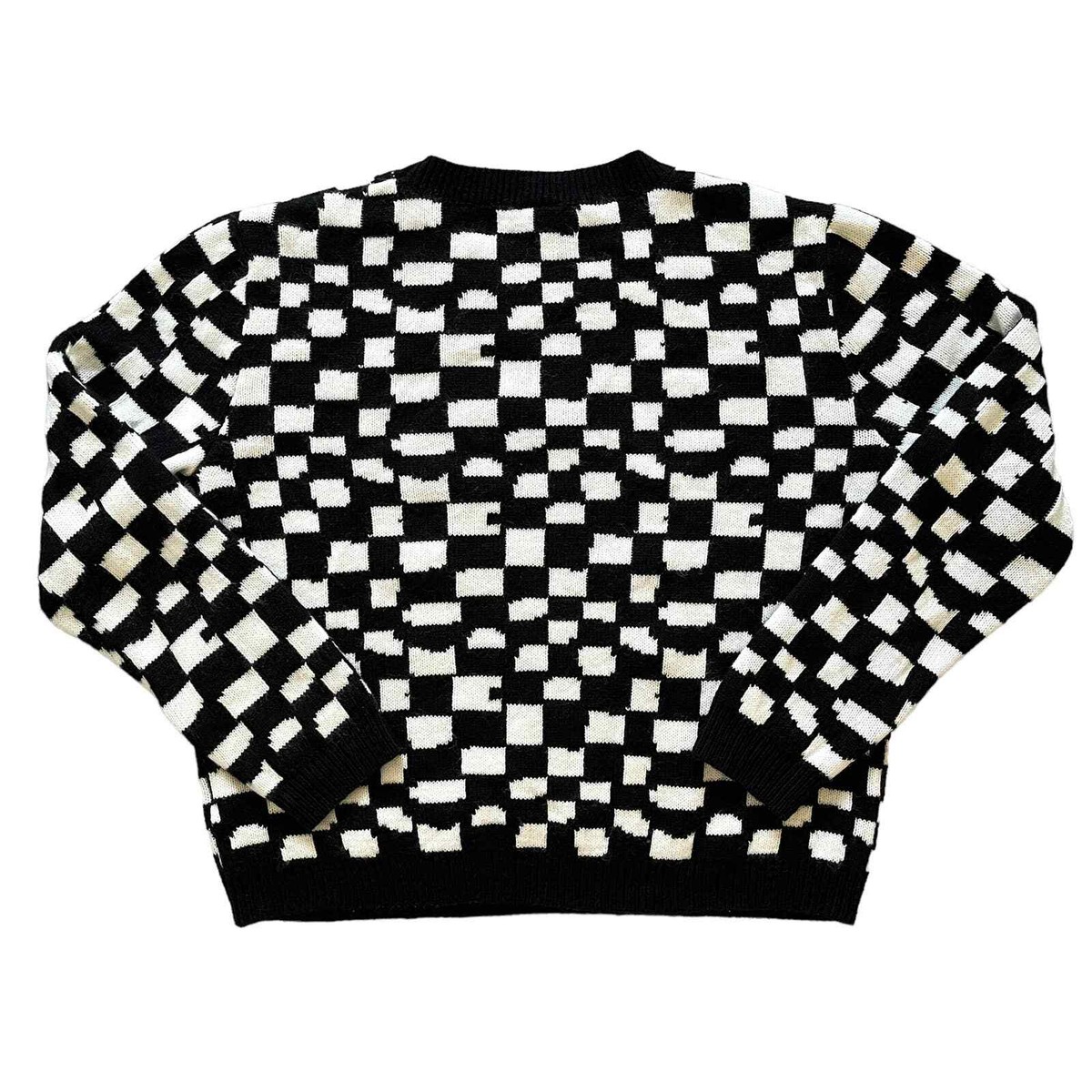 Classic Ghost Trevor Andrew / Black グッチ The Real Buy Ghost Checker Jumper Trevor Andrew GucciGhost Sweater