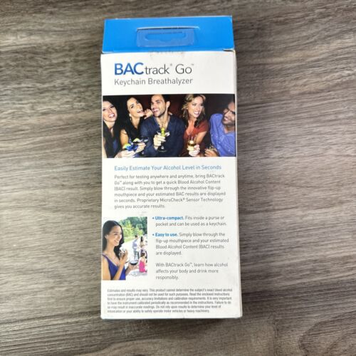 BACtrack Go Keychain Portable Keyring Breathalyzer White Open Box - Picture 4 of 5