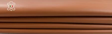 ORANGY TAN BROWN Soft Italian Lambskin leather hides 2 skins 7+sqf 0.8mm C2358