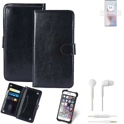 KUNSTLEDER HANDYTASCHE FÜR Motorola Edge 30 Ultra + KOPFHÖRER SCHUTZ HÜLLE WA