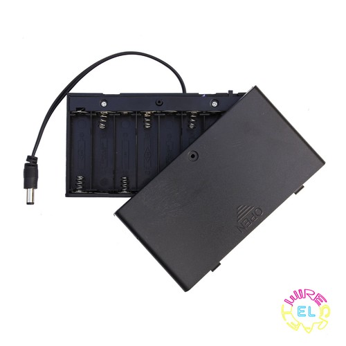 Enclosed Battery Box (8XAA) 12V PORTABLE POWER PACK eBay