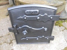 ANTIQUE VICTORIAN CAST IRON RANGE OVEN DOOR