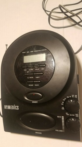 Homedics Sound Spa Alarm Clock AM/FM Radio Model SS 400B - Picture 4 of 4