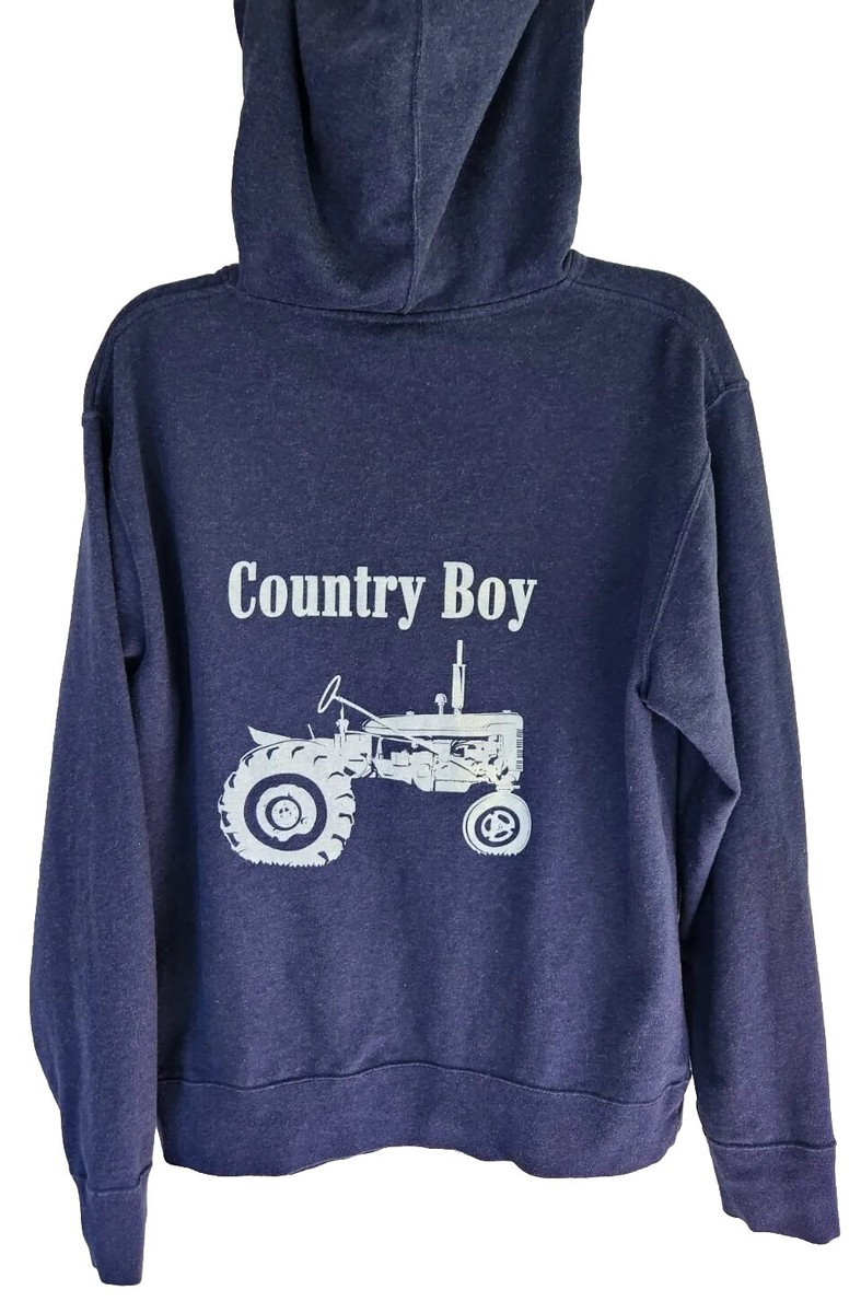 Independent Trading Company Blue Country Boy Tractor Graphic Full