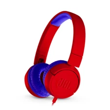 JBL JR300 Wired On-Ear Headphones for Kids - Spider Red / Blue