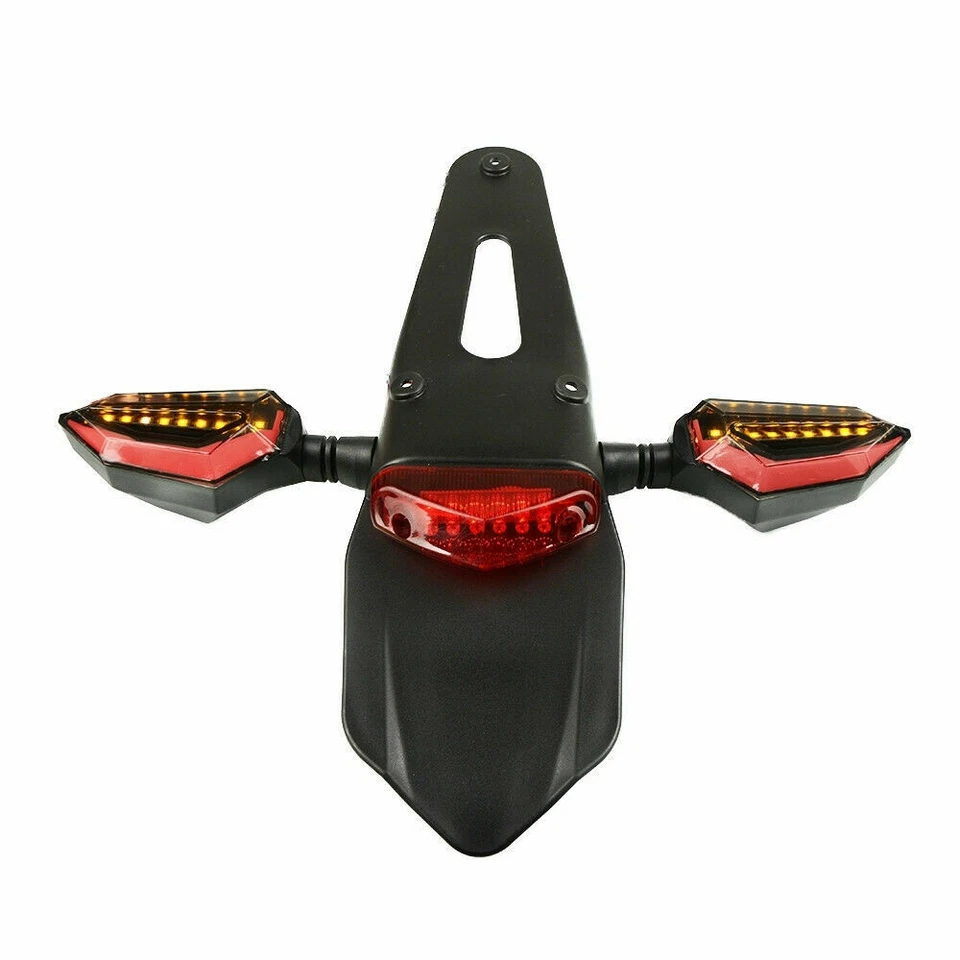 Luz LED de señal de giro trasera para guardabarros para Kawasaki KDX 200/220R/400/250/420 Foto 4 de 4