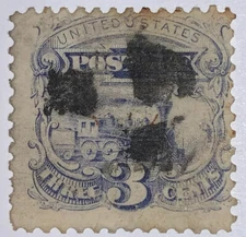 TRAVELSTAMPS:1869 US Stamps Scott # 114  Locomotive The Pictorials used NG