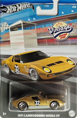 Hot Wheels 1971 LAMBORGHINI MIURA SV Vintage RACING CLUB GB