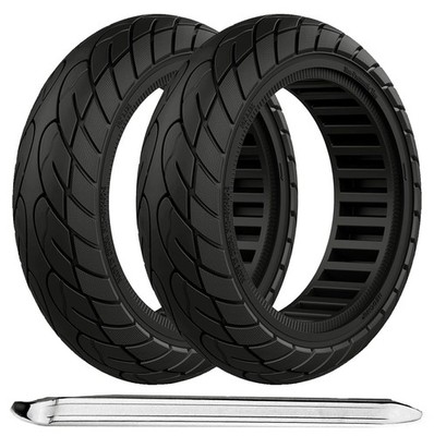 10X2.125 Inch Solid Tires for Electric Scooter, 50/75-6.1 Replacement Wheel,
