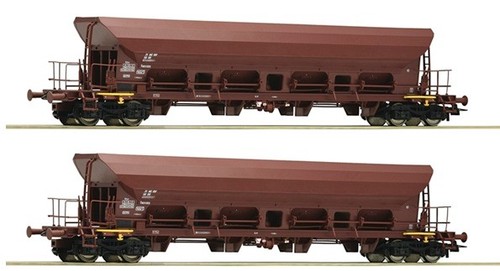 Roco DR 2x Facs Selbstentladewagen MIT BELADUNG Ep.4 NEU OV 67088 zu 67140 67270 | Condition: Neu