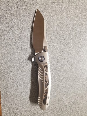 Remette RT-Kestrel RTPO-C Pocketknife Titanium Carbon Fiber Manual S35vn Blade