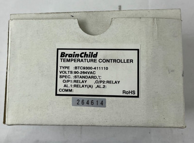 BrainChild BTC9300-411110 Digital PID Temperature Controller 48x48mm Fuzzy Logic