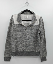 Victoria's Secret PINK Sweatshirt M Heather Gray Logo Pullover-READ