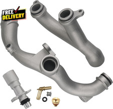 Upgraded Aluminum Coolant Outlet Pipes Kit Compatible with Jaguar,Land Rover Ran