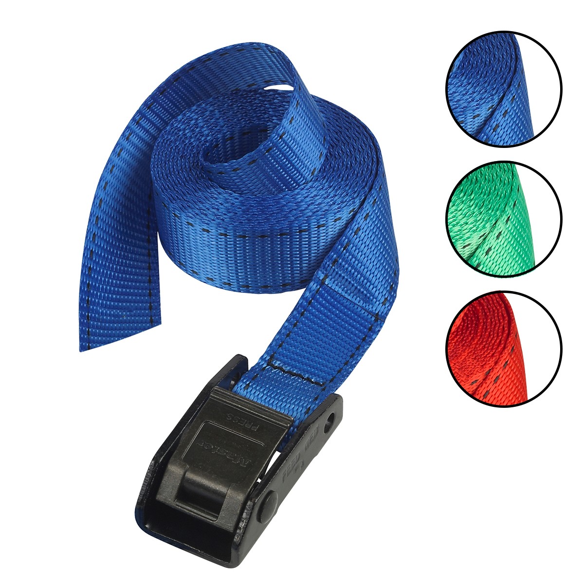 Sangle d'arrimage Master Lock 5m boucle griffes pour remorque et coffre