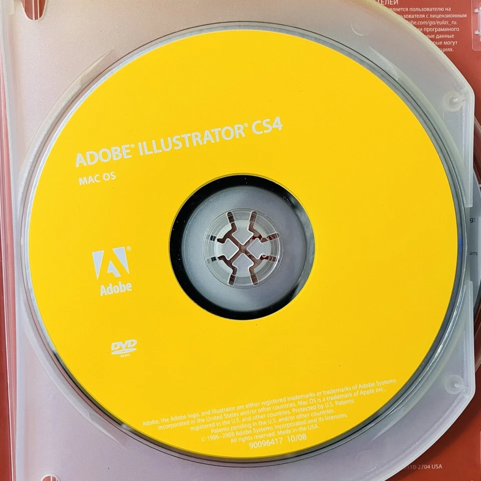 Adobe Illustrator CS4 (Mac, 2008) Complete Set + Lynda DVD, Upgrade License EXC - Image 4 of 4