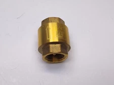 3/4" NPT In-Line Check Valve Brass Spring Loaded Inline one way