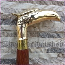 Vintage Solid Brass Handle Antique Style Victorian Cane Wooden Walking Stick New