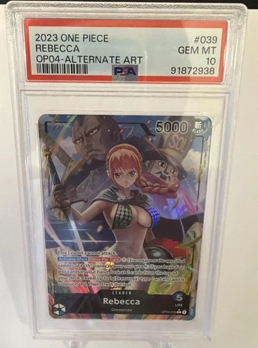 2023 One Piece English REBECCA Alternate Alt Art OP04-039 - PSA 10