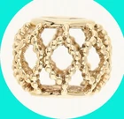 Pandora 14k Yellow Beaded Filagree Domed Spacer Charm/ Bead - Holiday Deal!