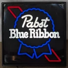 VINTAGE PABST BLUE RIBBON PBR BEER NEO NEON LIGHTED SIGN 17x17