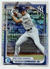 2024 George Lombard Jr. 1st Bowman Chrome Mega Box #BCP-79 Mojo NY Yankees