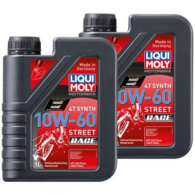 Motoröl Motorbike 4T Synth 10W-60 Street Race LIQUI MOLY 2 X 1 Liter für KTM MV