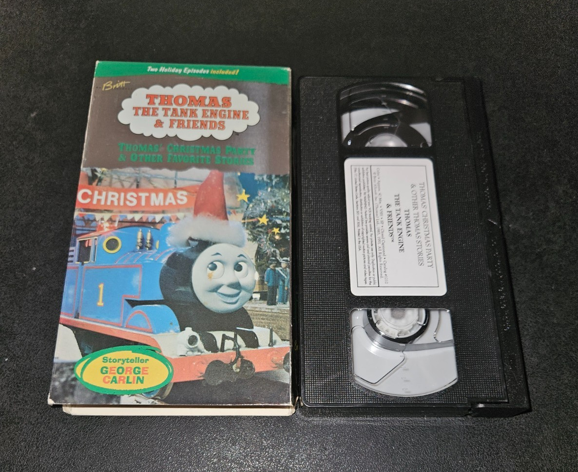 Thomas The Tank Engine & Friends : Thomas' Christmas Party (VHS, 1991) Rare Kids