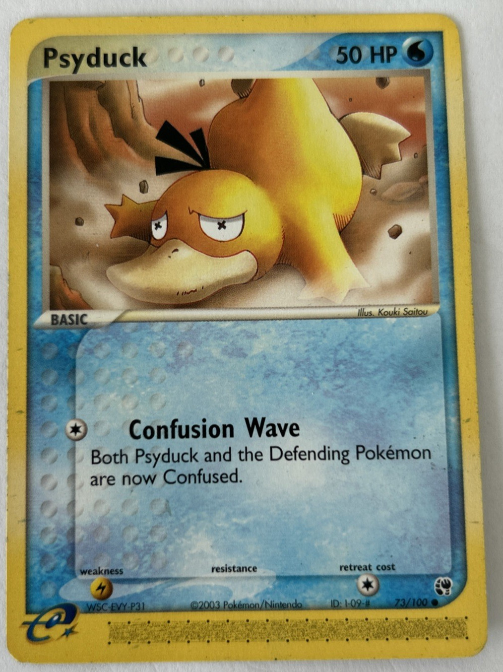 2006 Pokemon EX Sandstorm #73/100 Psyduck 73/100 Regular Card MP