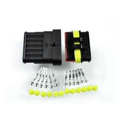 Super Seal Amp Style Connector Kit. 6 Pin Universal Motogadget