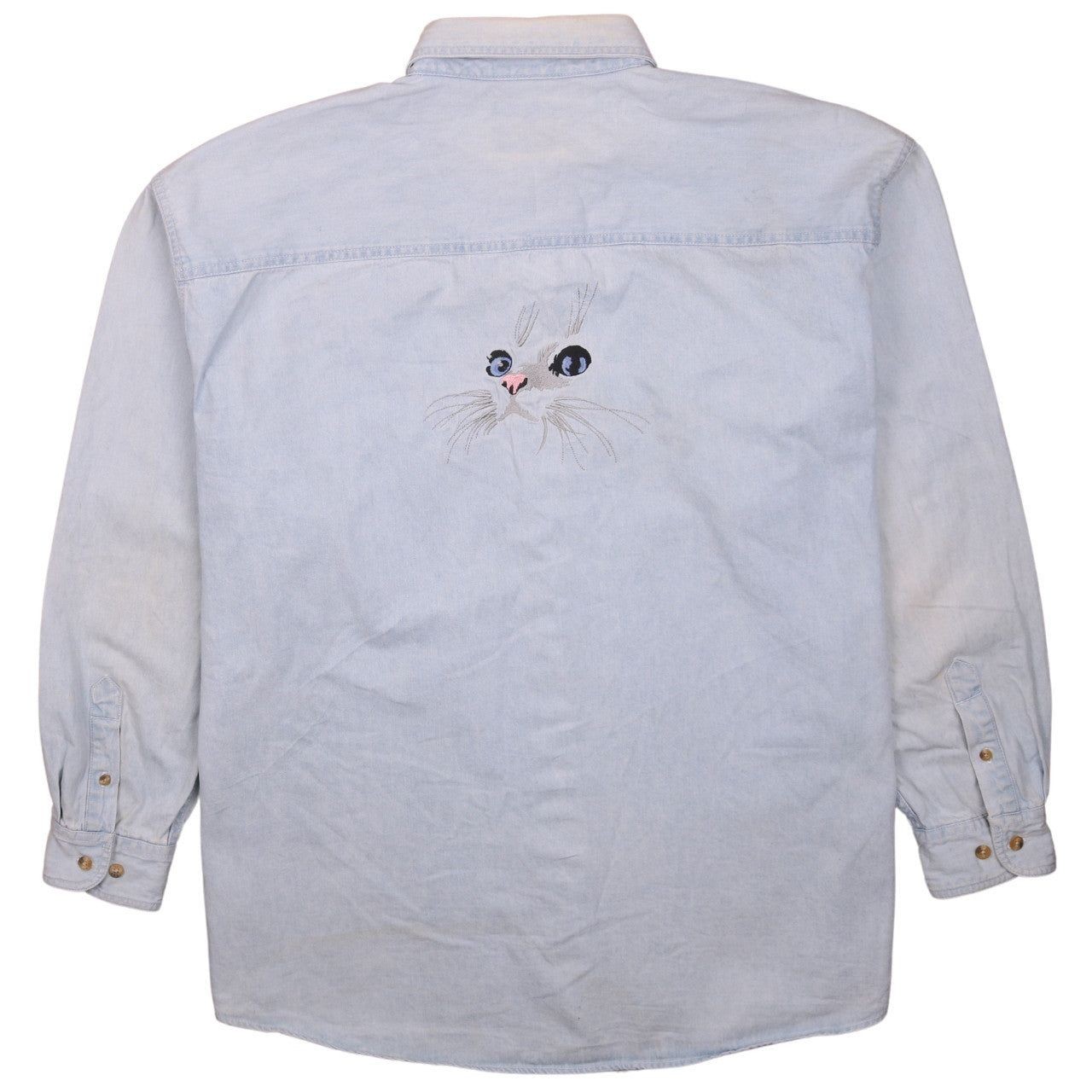Lee Blue Button-Up Mens Xl image 2
