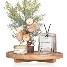 10 Inch Farmhouse Tray, Wood Counter Decor For Perfume Soap