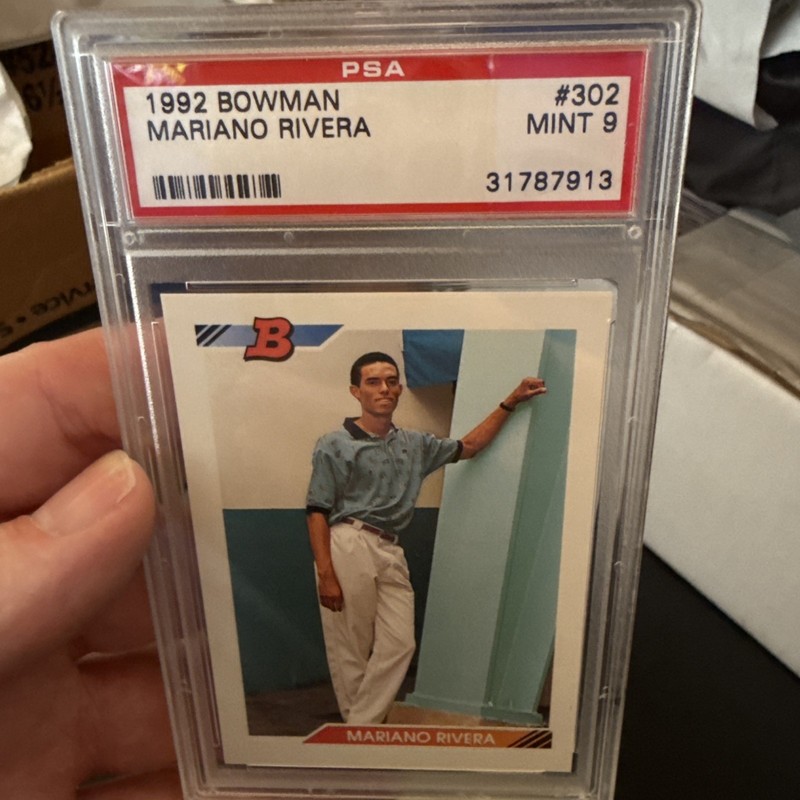 1992 Bowman - Mariano Rivera #302 E* on Back (RC)
