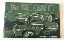 Vintage 1968 Chevrolet Owner Operator Manual General Motors