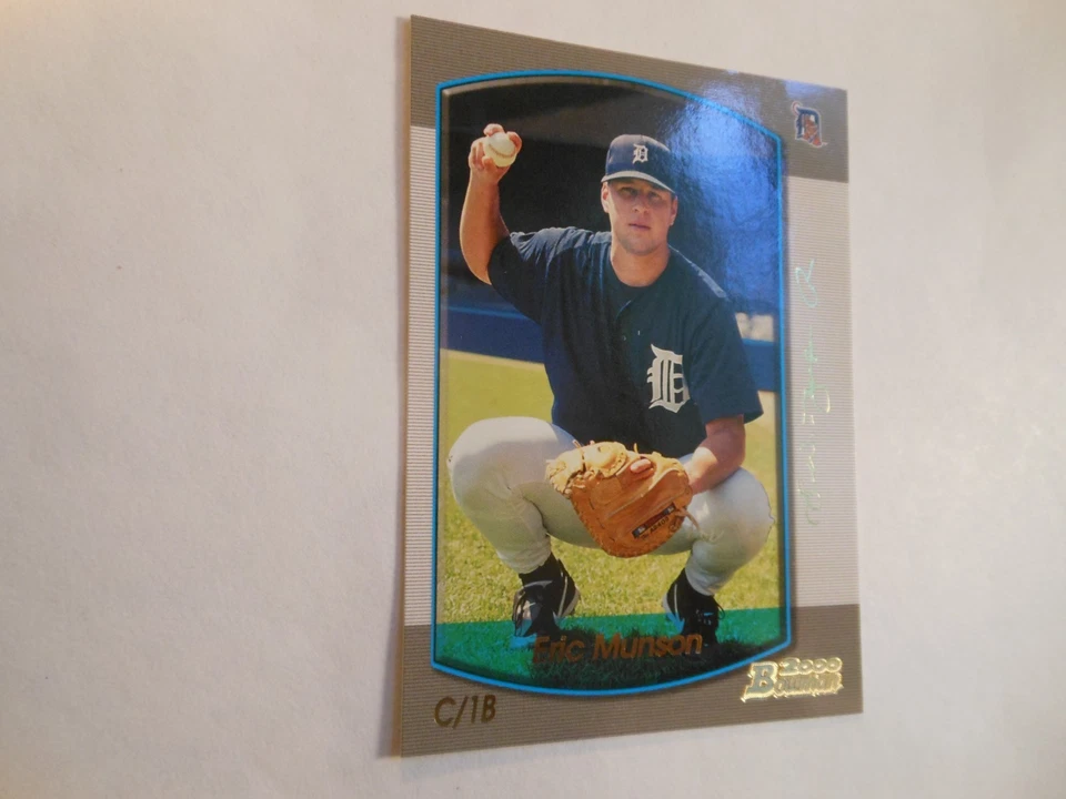Bowman Gold #333 Eric Munson Detroit Tigers SP 69/99 2000 Foto 4 de 4