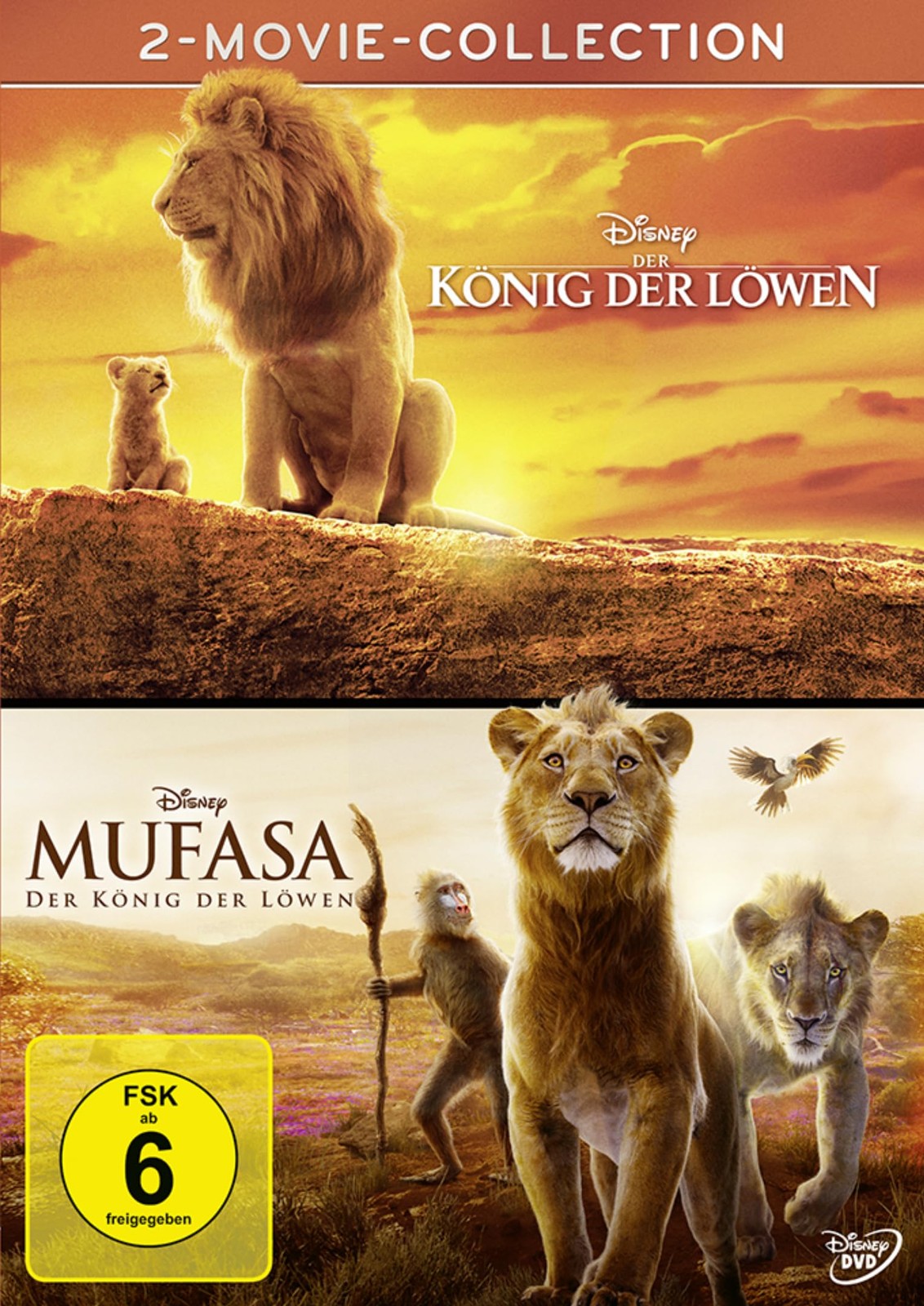 König der Löwen + Mufasa (Live Action)/2 DVD (DVD) Jon Favreau Barry Jenkins