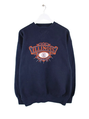 Midwest 90s Vintage Illinois Fighting Illini Sweater Blau L Herren