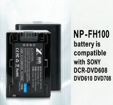Replacement Battery Charger Kit for Sony NP-FH100 DCR DVD608E DVD610E DVD708E