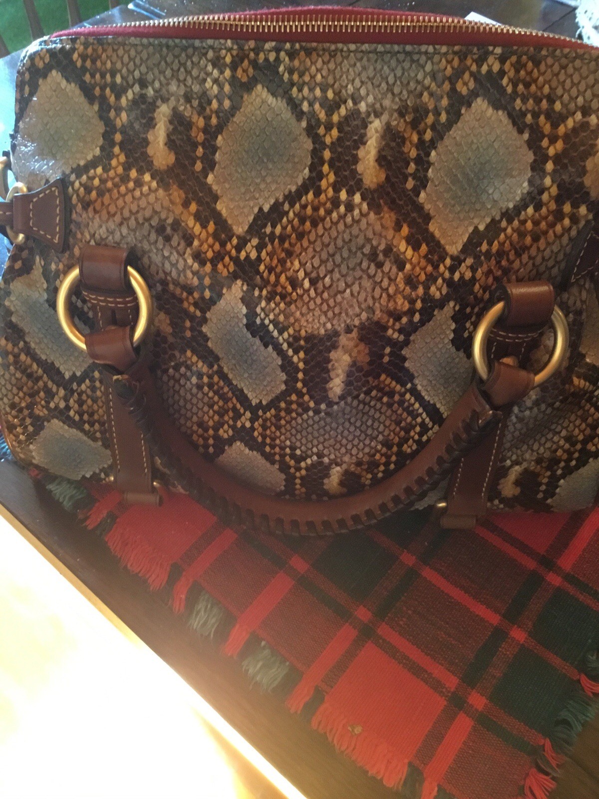 Dooney And Bourke Limited Ed. Python Print Leathe… - image 10