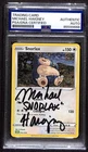 PSA Authentic Signed Micheal Haigney Pokemon TCG Snorlax CLV 016/034 Holo
