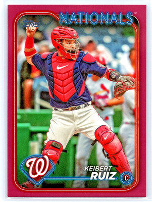 2024 Topps Series 1 Keibert Ruiz #239 Mother's Day Hot Pink 33/50