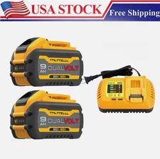 9.0Ah/12.0Ah For DeWalt 20V Li-Ion XR Slide Battery DCB609-2 DCB606-2 LED-New