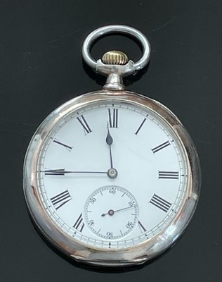 Antique Zenith Solid Silver Pocket Watch Grand Prix Paris 1900