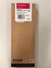 Genuine Epson T6063 Vivid Magenta Ink Cartridge C13T606300