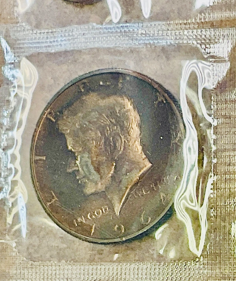 1964  Silver Proof Set with unusual reddish, copper color toning, sealed. - Image 4 of 4