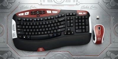 Logitech MK550 FALLOUT NUKA COLA Comfort Wave CUSTOM K350 Wireless Combo Dongle
