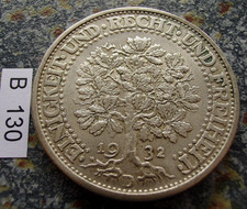 Weimar 5 Mark Eichbaum 1932 D