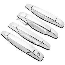 4X Silver Chrome Door Handle For Chevy Silverado Suburban GMC Sierra Yukon 07-14