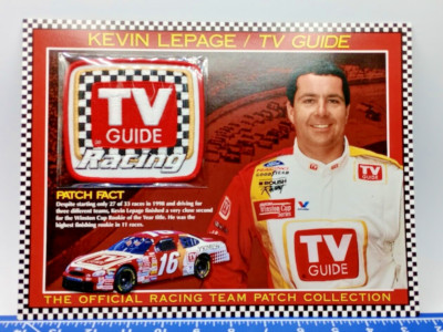 Official Racing Team Patch Kevin Lepage TV Guide W&W Willabee Ward