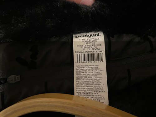 Original DESIGUAL - Eleganter Moderner Damen Mantel - Gr. 42, schwarz, NEUWERTIG - Bild 9 von 11